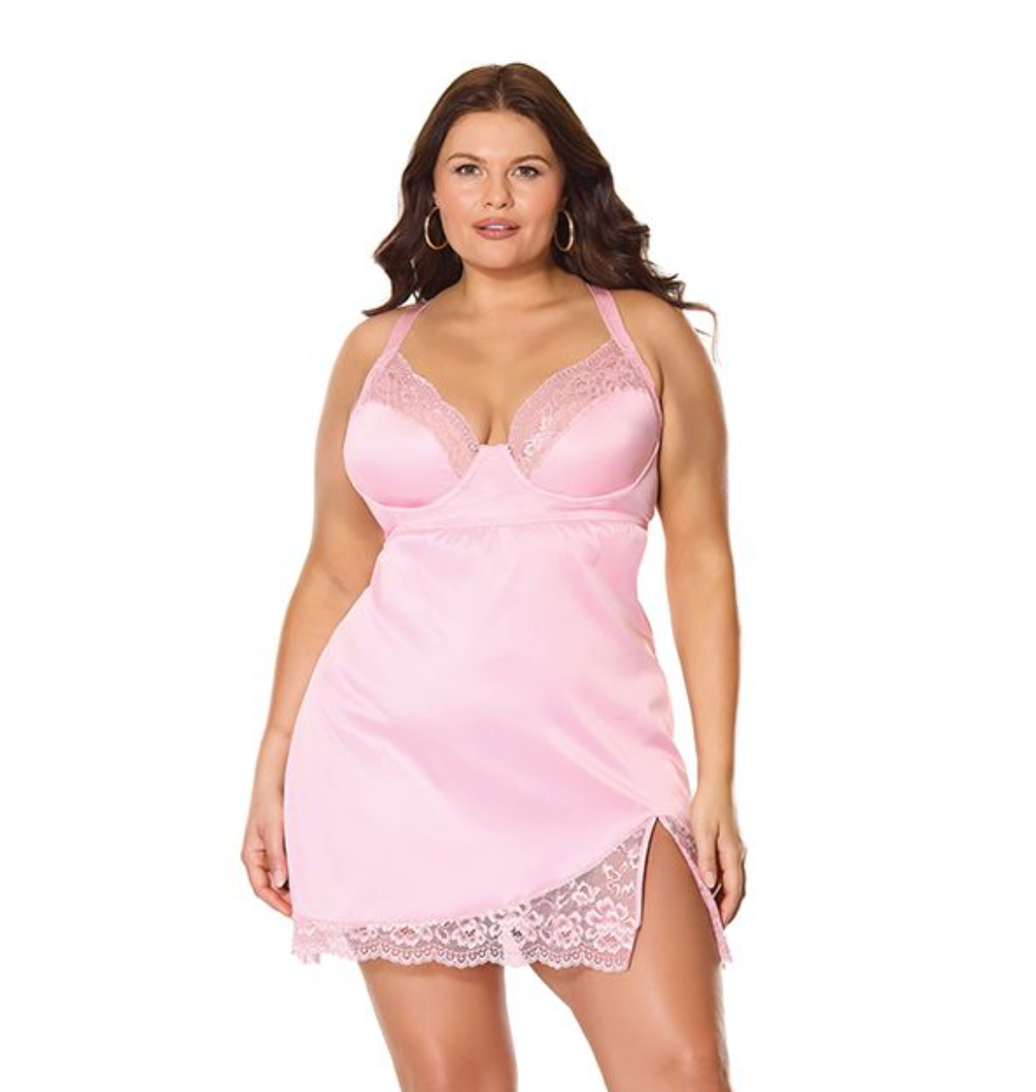 Kissed By Satin Underwire Chemise
